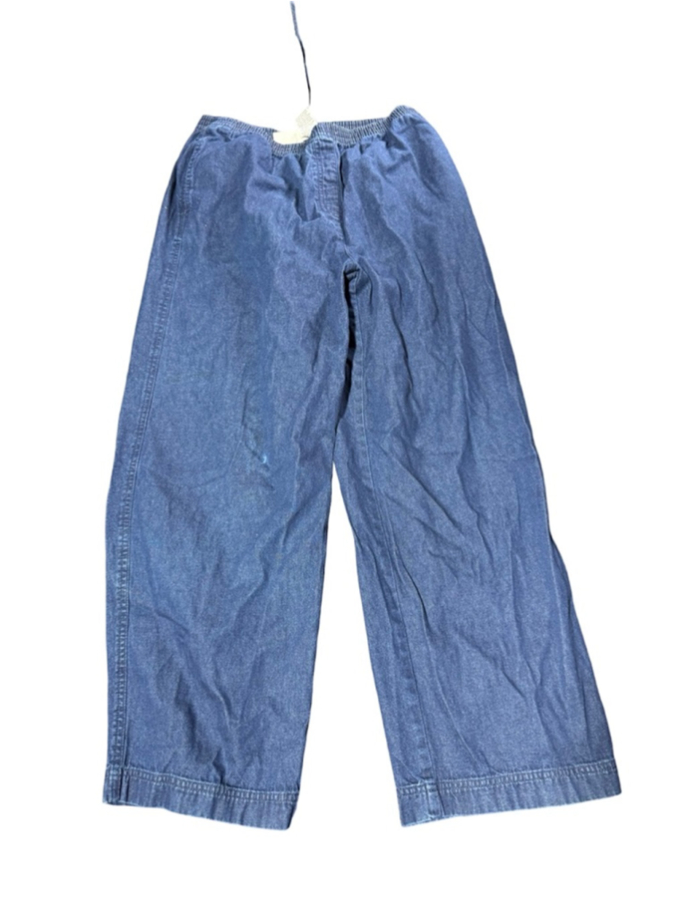 Women's Basic Editions Blue Wide Leg Pants L #921